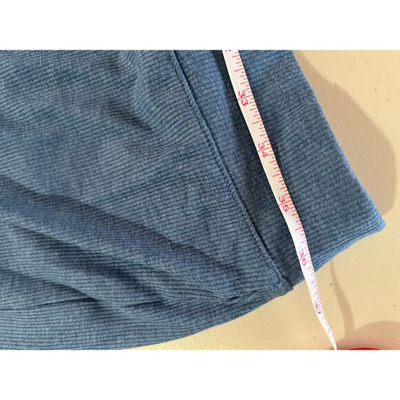 Anybody Ribbed Hacci Short Sleeve & Flare Pant Lounge Set BLUE NWOT SIZE PLUS 5X - Picture 10 of 12